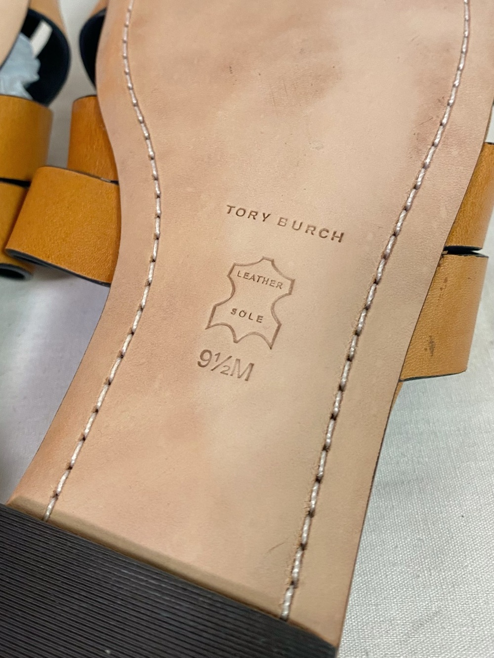 Tory Burch City Slide Sandals Tan - Picture 8 of 8